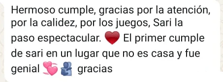 Mensaje real recibido por WhatsApp; datos privados ocultos